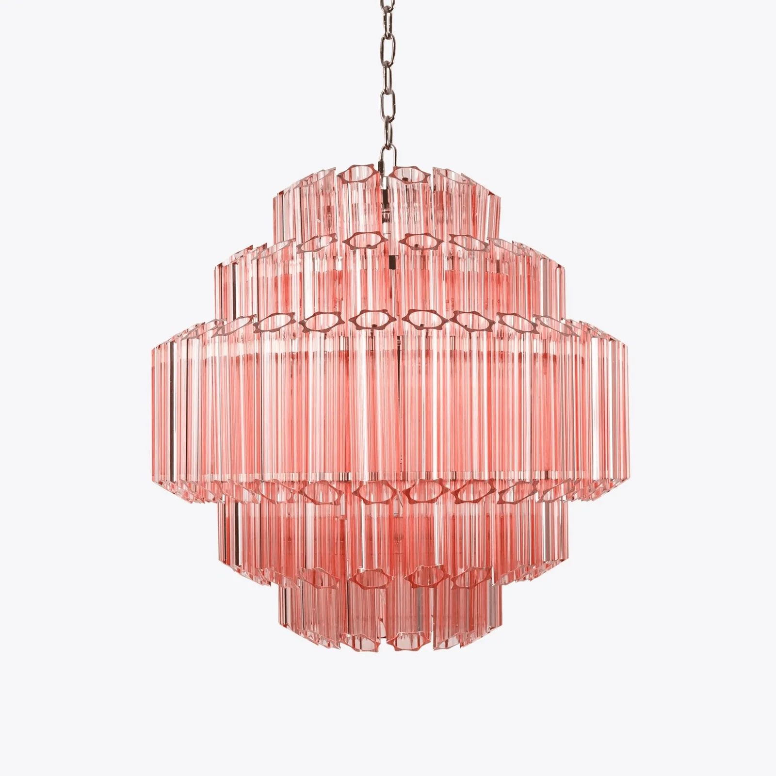 Pink Palermo Round Chandelier