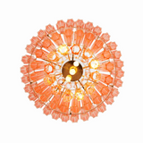 Pink Palermo Round Chandelier