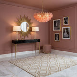 Modern Pink Polygon Drop Chandelier - CasaraHouse