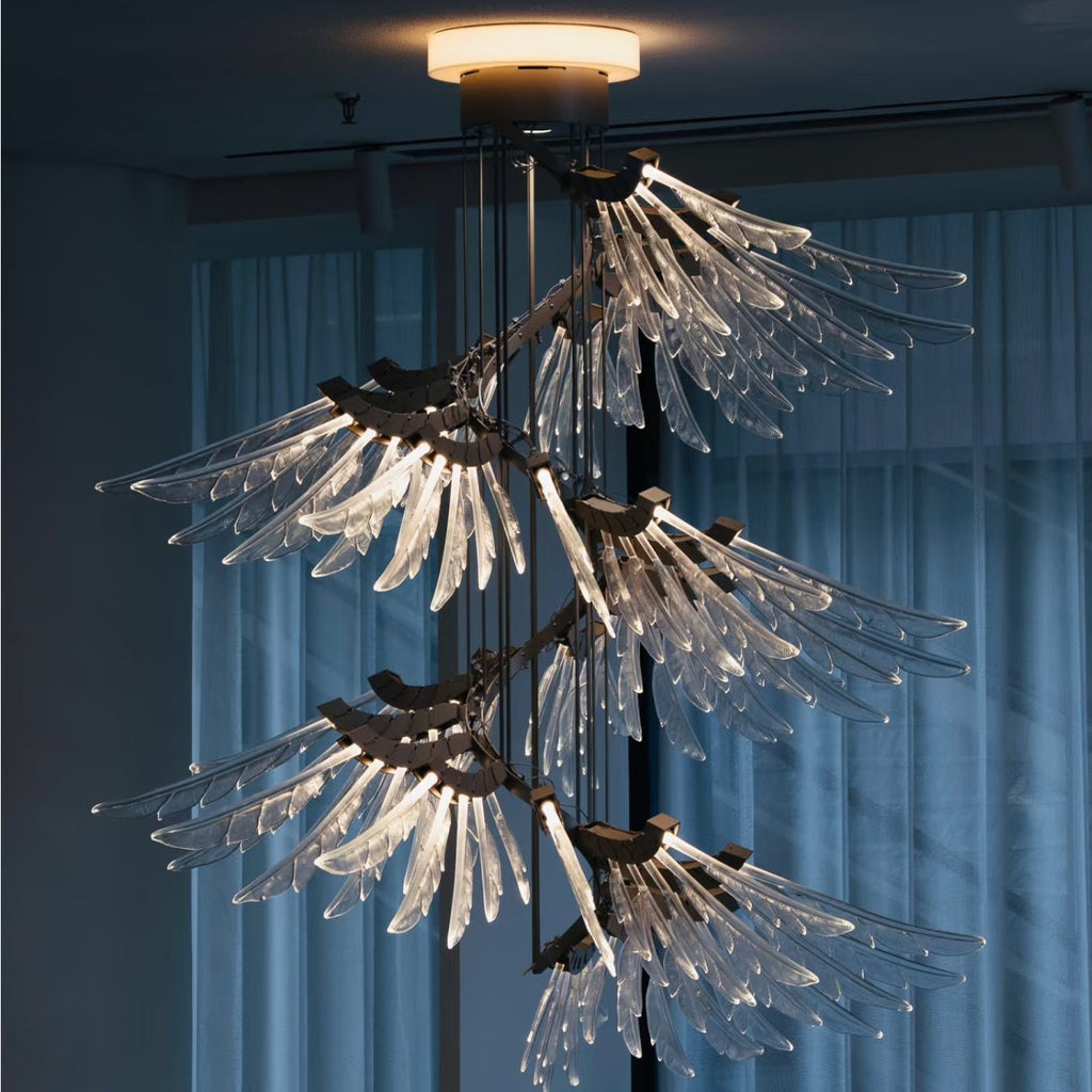 Contemporary Plumage Ascent Chandelier - CasaraHouse