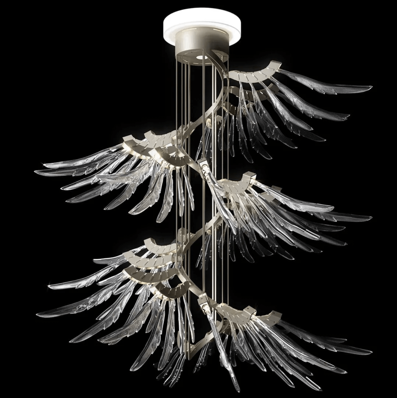 Contemporary Plumage Ascent Chandelier - CasaraHouse
