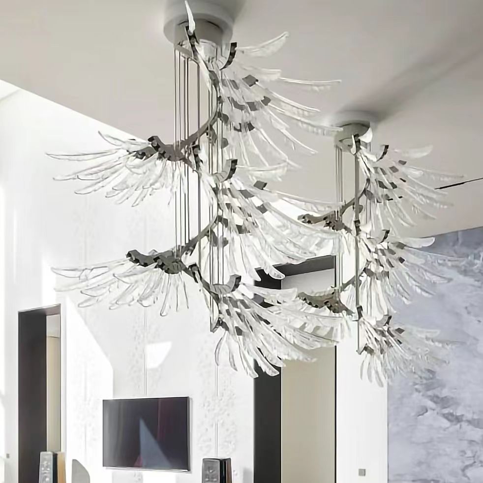Contemporary Plumage Ascent Chandelier - CasaraHouse