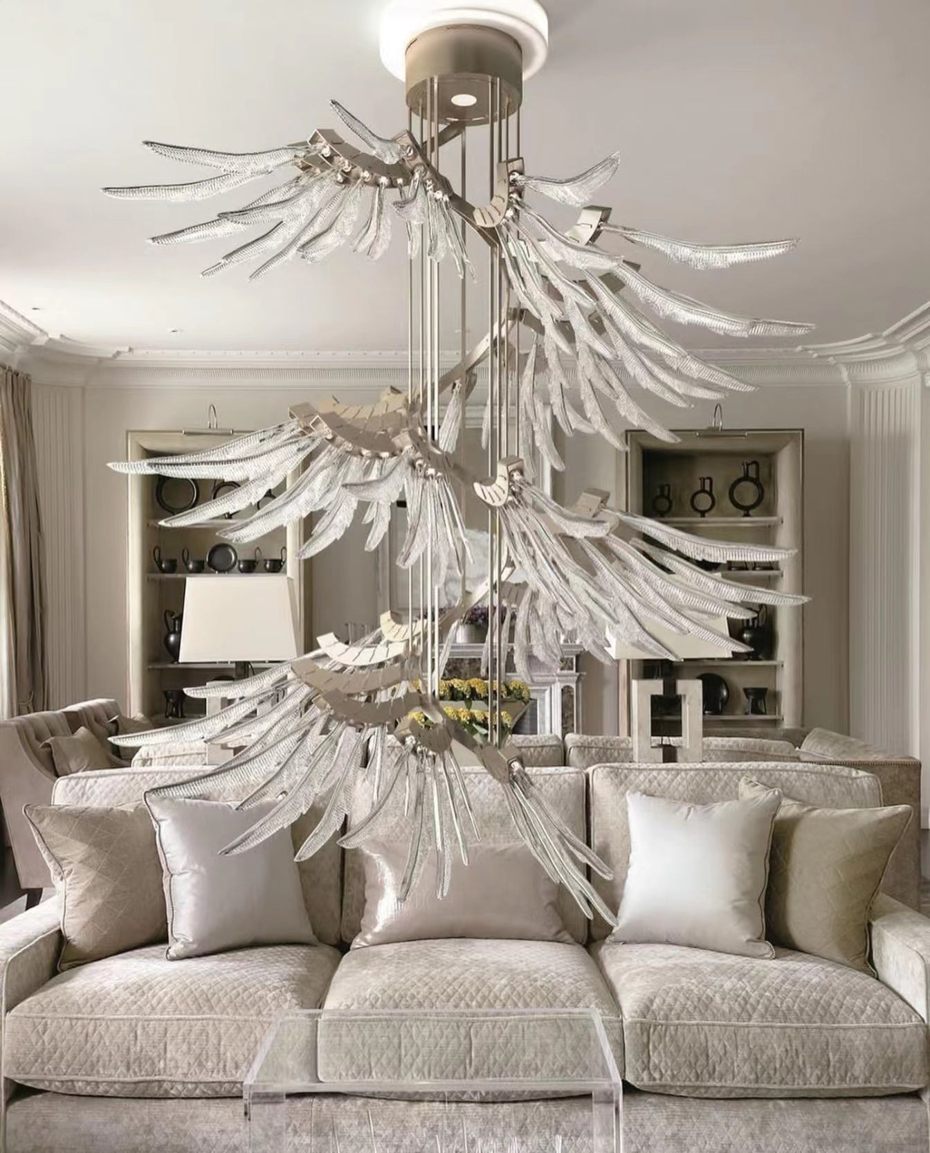 Contemporary Plumage Ascent Chandelier - CasaraHouse
