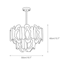 Poliedro Murano Glass Chandelier