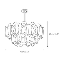 Poliedro Murano Glass Chandelier