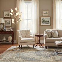 Porcelain Magnolia Floor Lamp