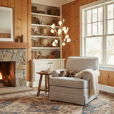 Porcelain Magnolia Floor Lamp