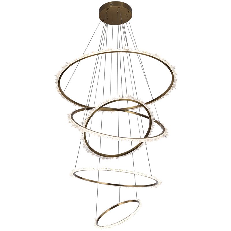 Primary Crystal Multi Rings Chandelier Secondary image