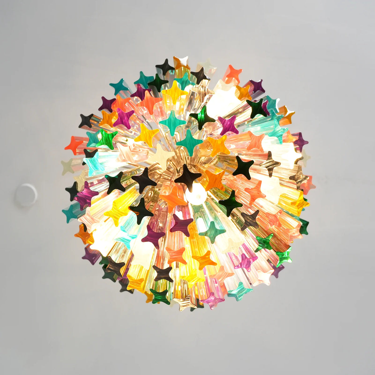Prismatic Murano Colorful Chandelier