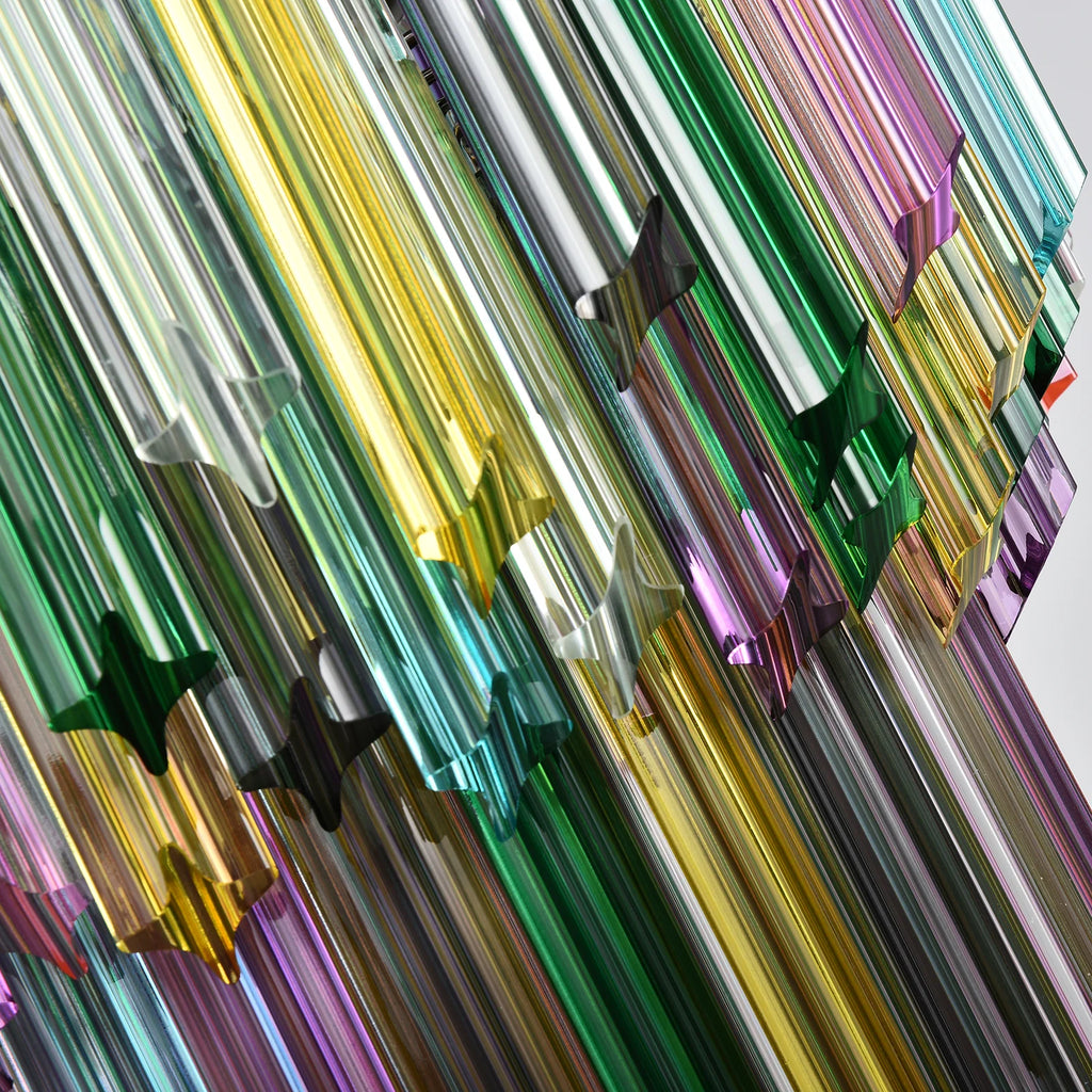Prismatic Murano Colorful Chandelier