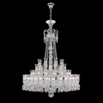 Multi Layer Chrome Crystal Chandelier in French Style with Romantic Branch Flowers for Grand Hallway and Staircase