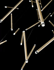Modern Italian Creative Art Sticks Ceiling Chandelier for Living Room/Staircase/Hotel Lobby