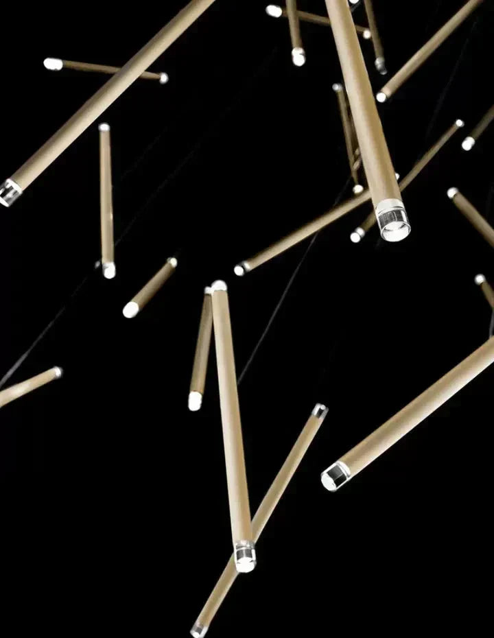 Modern Italian Creative Art Sticks Ceiling Chandelier for Living Room/Staircase/Hotel Lobby