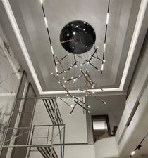 Modern Italian Creative Art Sticks Ceiling Chandelier for Living Room/Staircase/Hotel Lobby