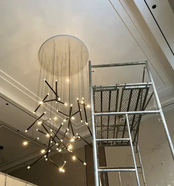 Modern Italian Creative Art Sticks Ceiling Chandelier for Living Room/Staircase/Hotel Lobby