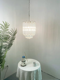 Quadriedri Murano Prisms Transparant Chandelier
