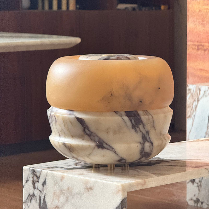 Ramson Alabaster Stone Table Lamp