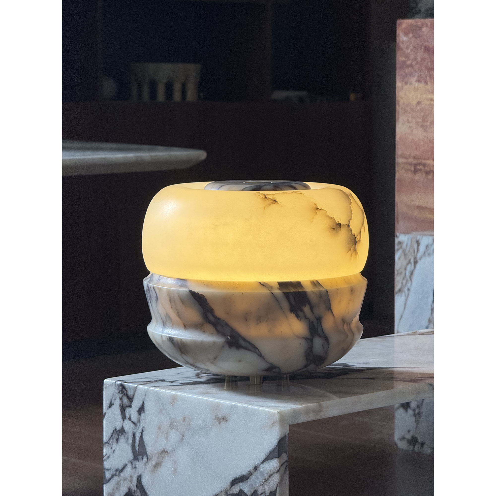 Ramson Alabaster Stone Table Lamp
