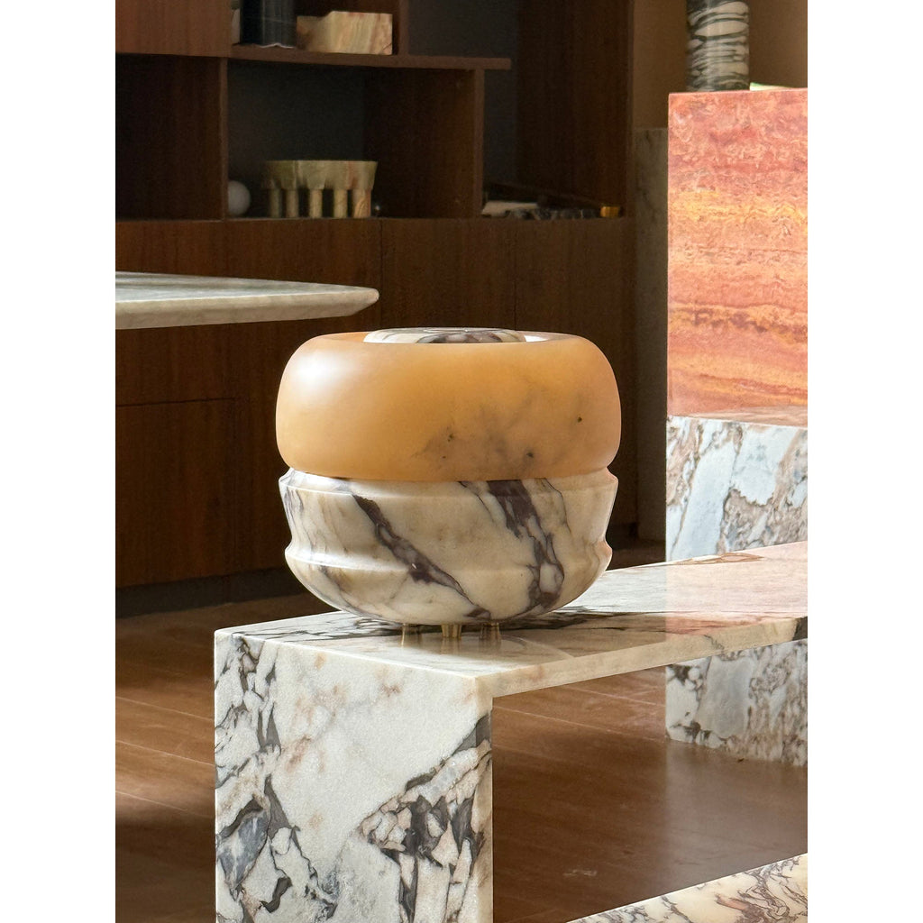 Ramson Alabaster Stone Table Lamp