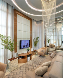 Extra Large Affordable Luxury Tiered Tassel Watefall Crystal Chandelier for Spiral Staircase/Villa/Hotel Lobby/Foyer