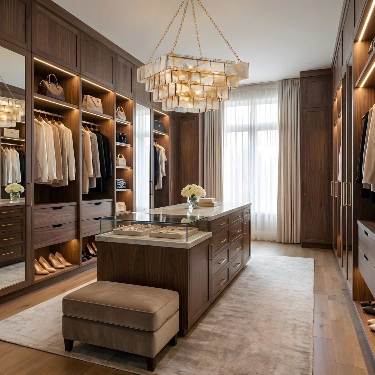 Sophisticated Tiered Chain Suspended Chandelier - CasaraHouse
