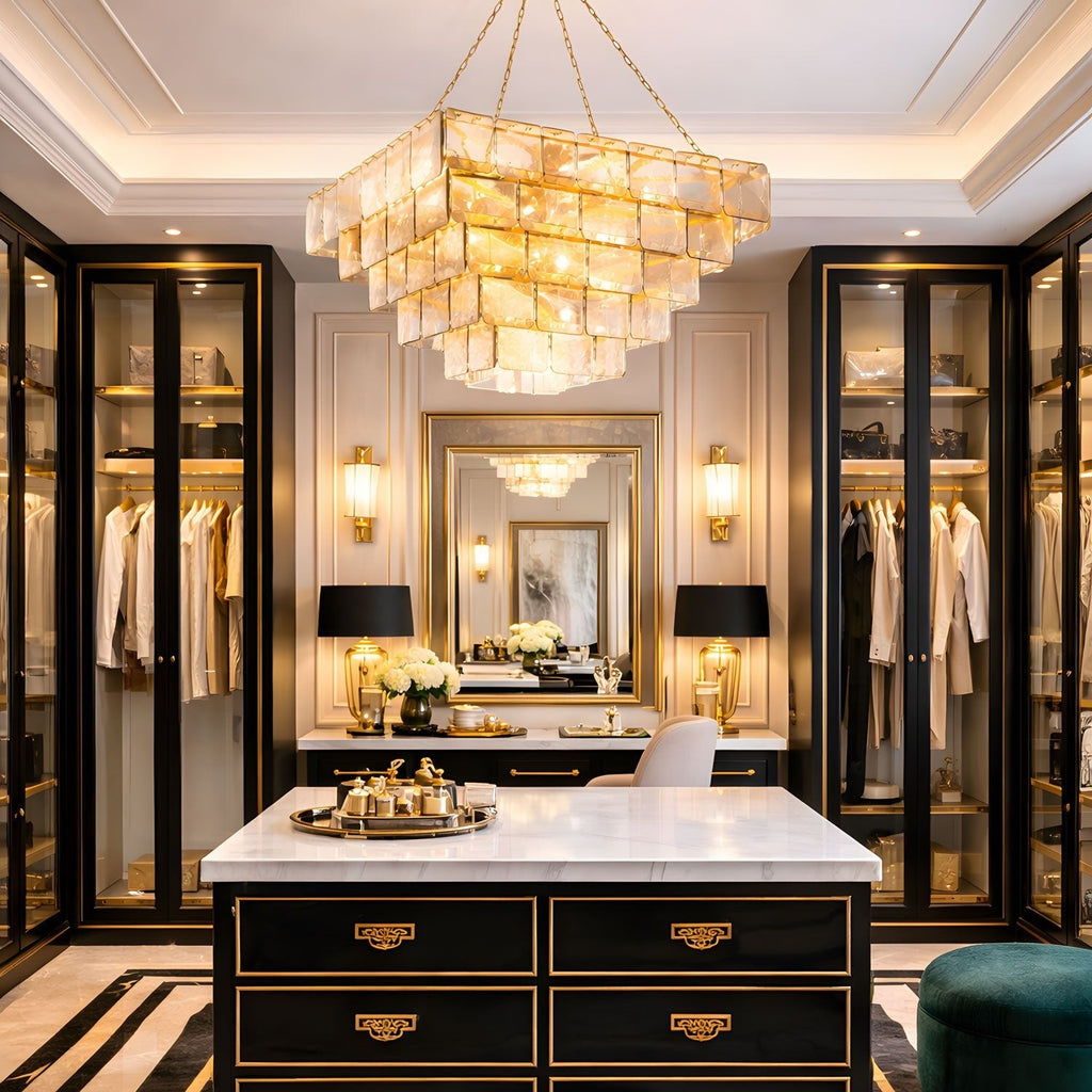 Sophisticated Tiered Chain Suspended Chandelier - CasaraHouse