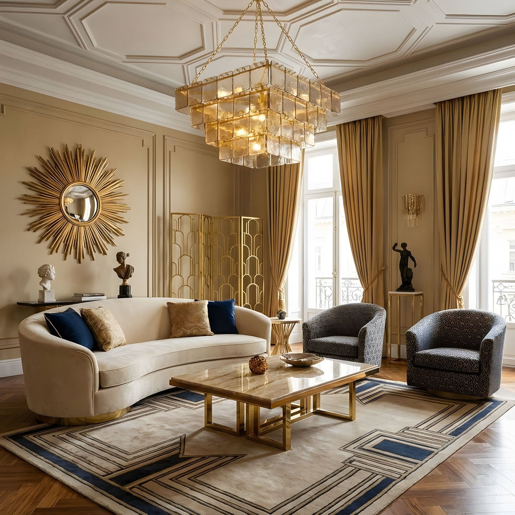 Sophisticated Tiered Chain Suspended Chandelier - CasaraHouse