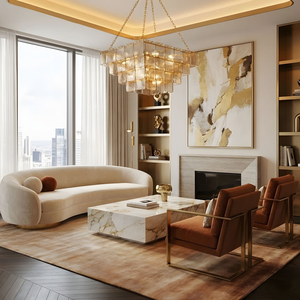 Sophisticated Tiered Chain Suspended Chandelier - CasaraHouse