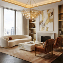Sophisticated Tiered Chain Suspended Chandelier - CasaraHouse