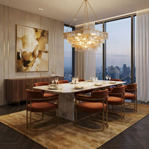 Sophisticated Tiered Chain Suspended Chandelier - CasaraHouse