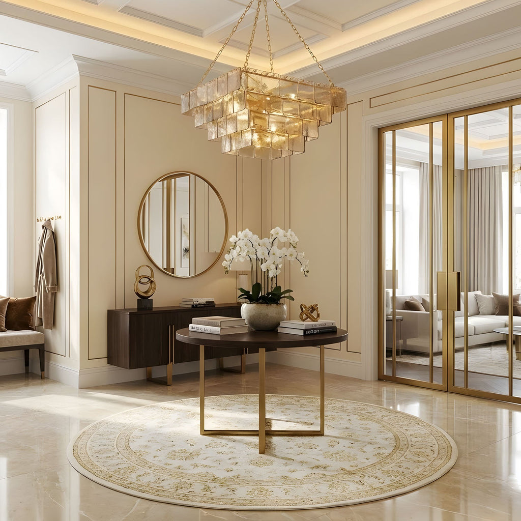 Sophisticated Tiered Chain Suspended Chandelier - CasaraHouse