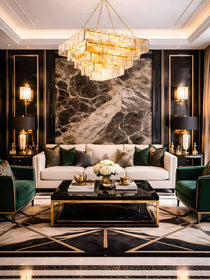 Sophisticated Tiered Chain Suspended Chandelier - CasaraHouse