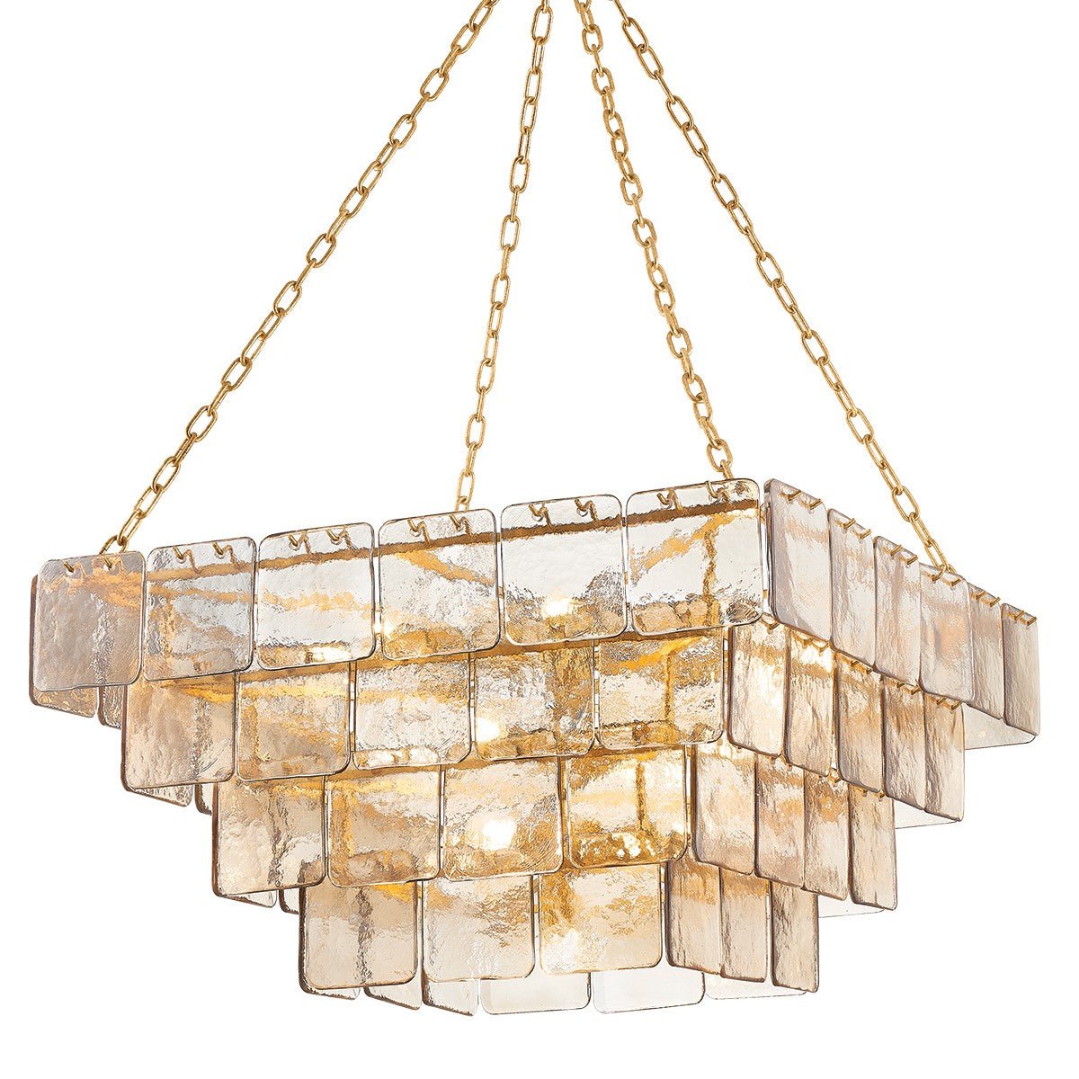 Sophisticated Tiered Chain Suspended Chandelier - CasaraHouse