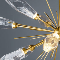 Elaris Rock Crystal Oval Chandelier 53.5''