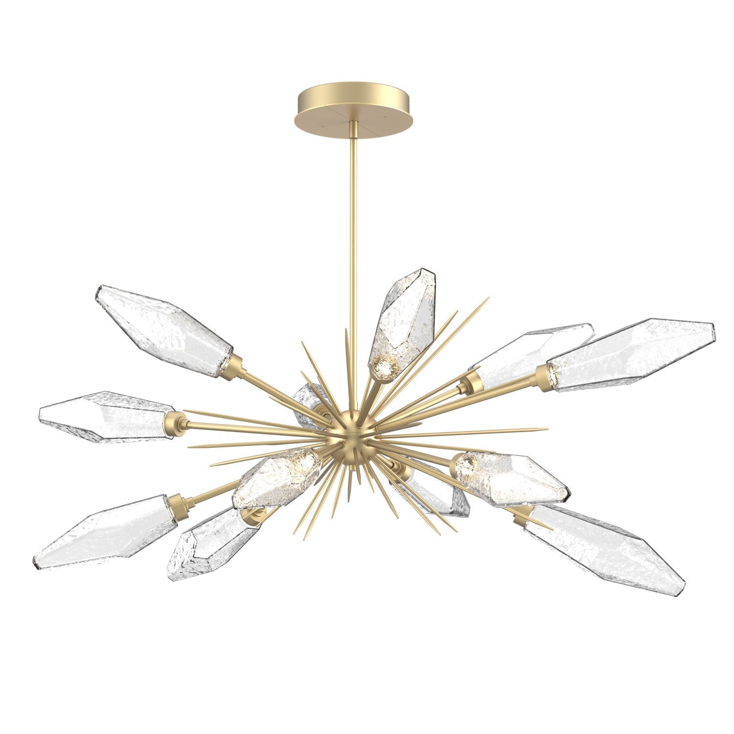 Elaris Rock Crystal Oval Chandelier 53.5''
