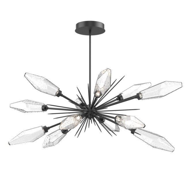 Elaris Rock Crystal Oval Chandelier 53.5''