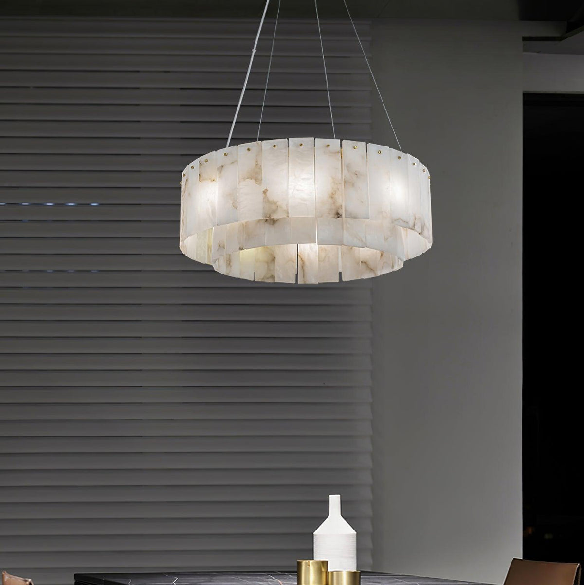Rock Alabaster Chandelier