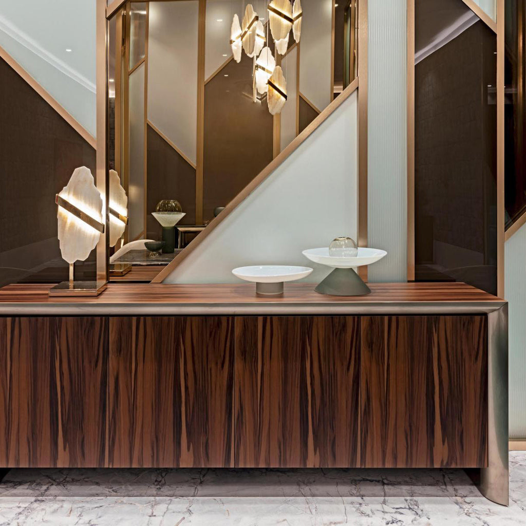 Rock Brass Chandelier