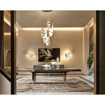 Rock Brass Chandelier