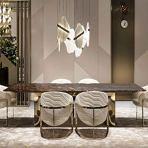 Rock Brass Chandelier