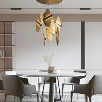 Rock Brass Chandelier