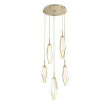 Rock Crystal Cluster Round Chandelier