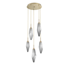 Rock Crystal Cluster Round Chandelier