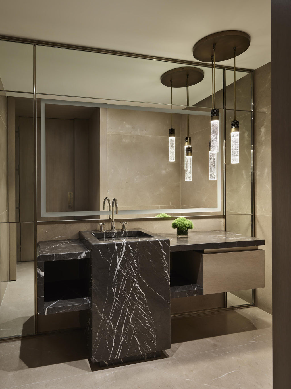 Sea Urchin Crystal Chandelier