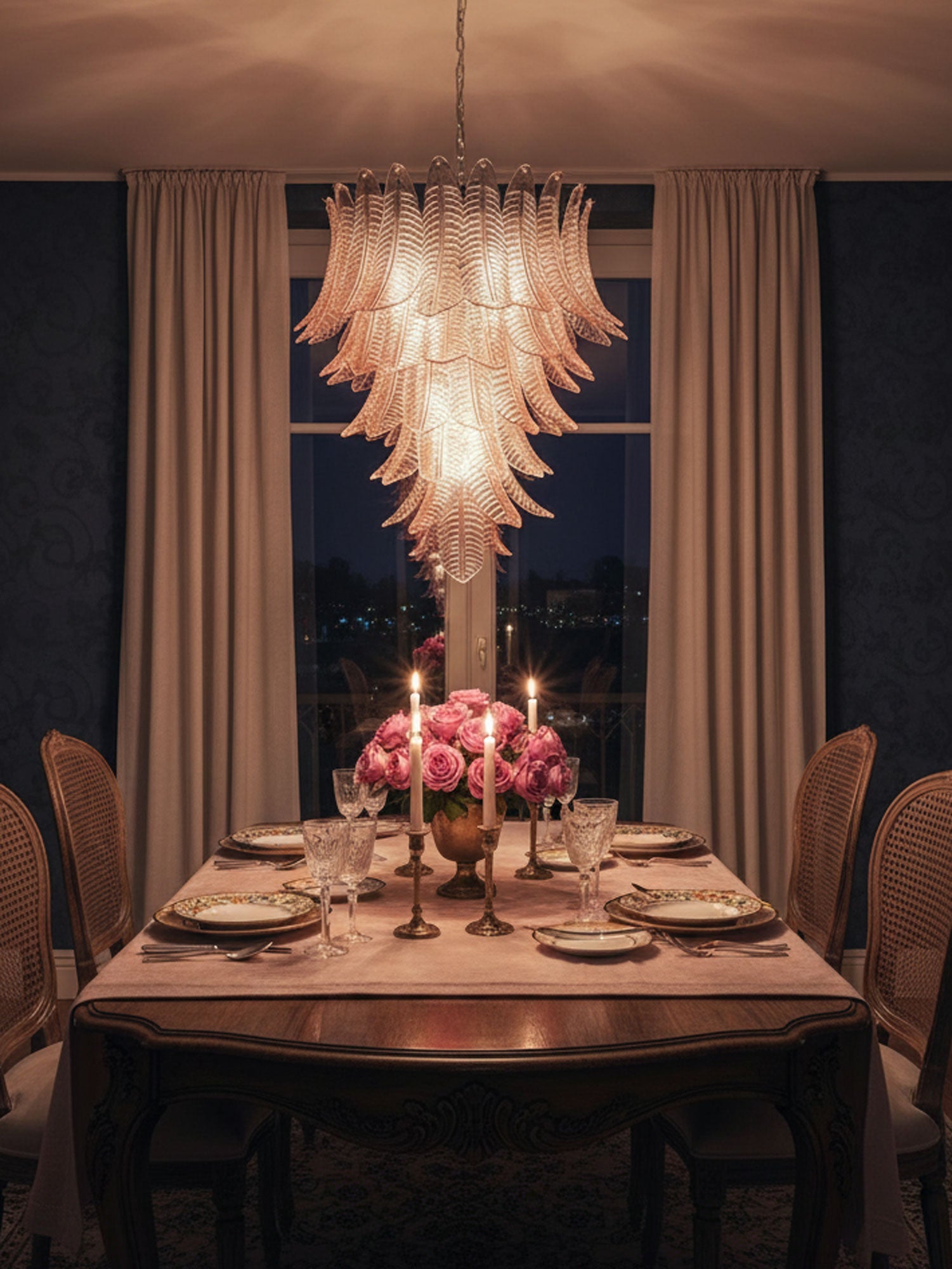 Elegant Rosalind Murano Chandelier - CasaraHouse