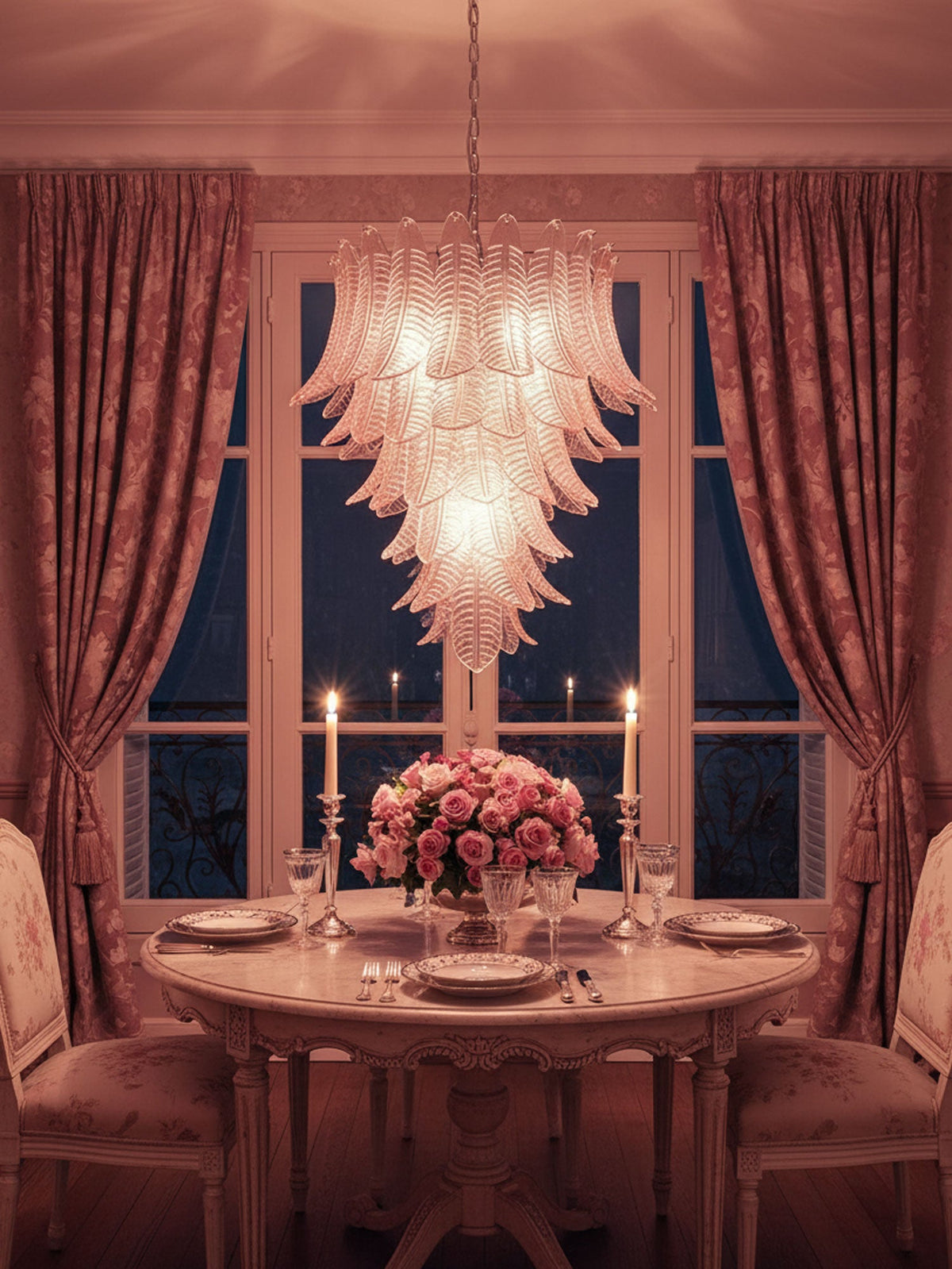 Elegant Rosalind Murano Chandelier - CasaraHouse