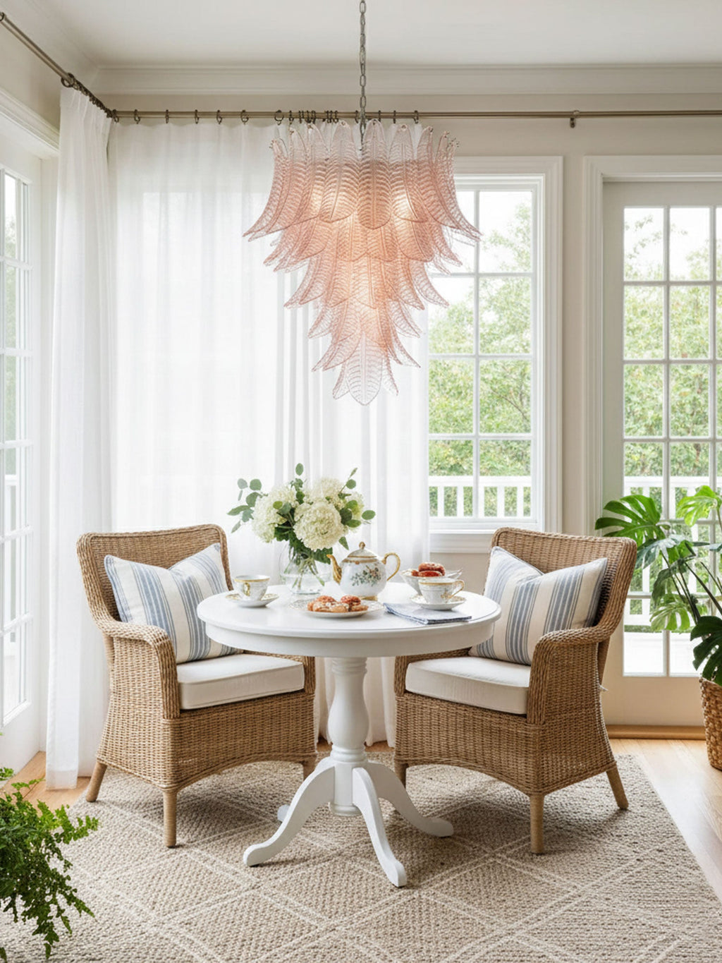 Elegant Rosalind Murano Chandelier - CasaraHouse
