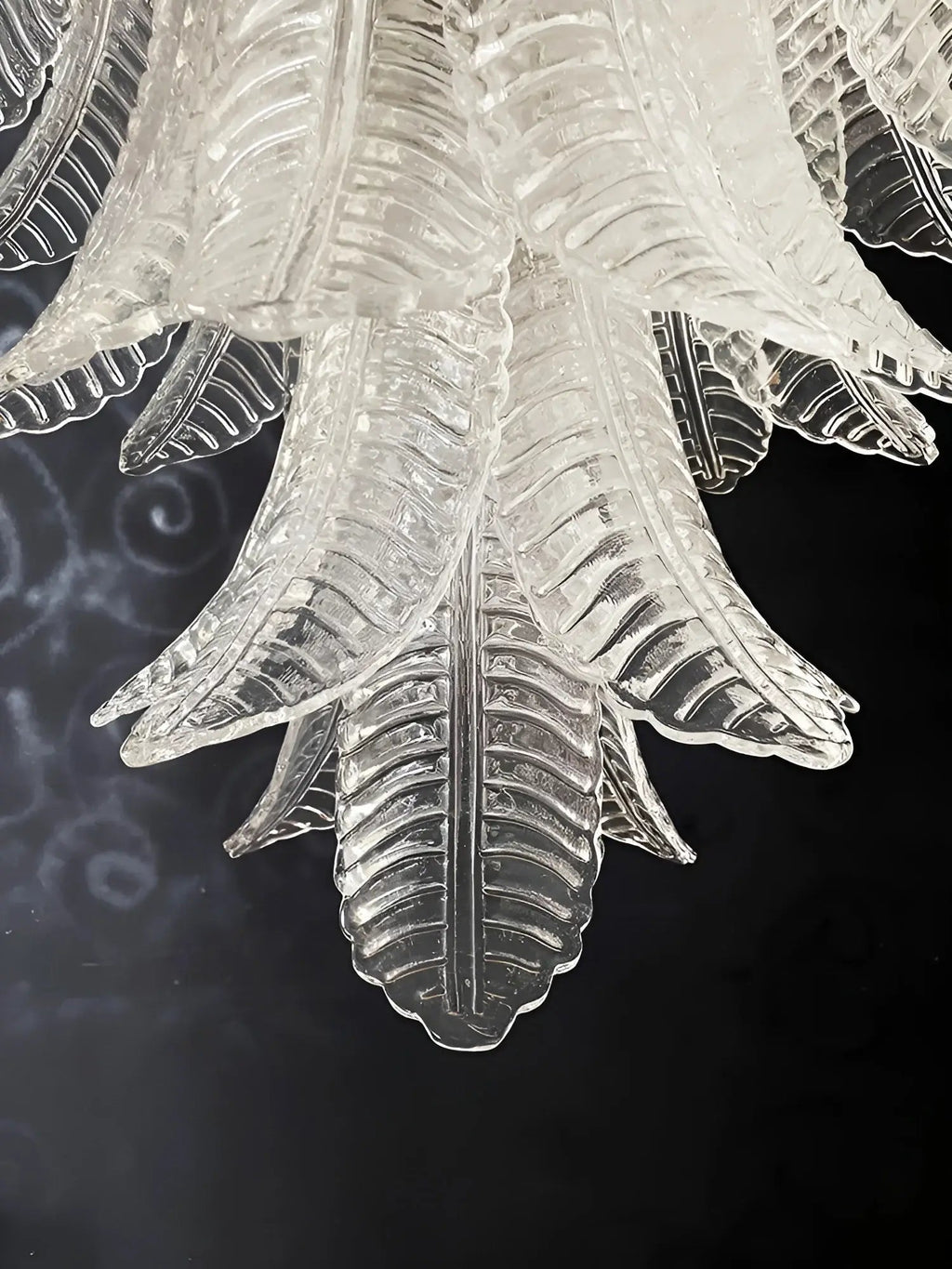 Modern Rosalind Murano Clear Glass Chandelier - CasaraHouse