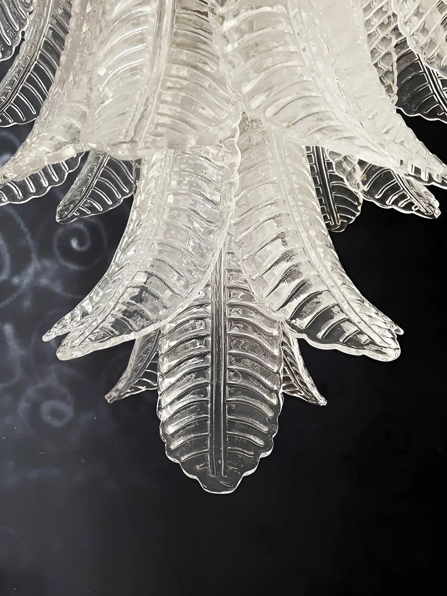 Modern Rosalind Murano Clear Glass Chandelier - CasaraHouse