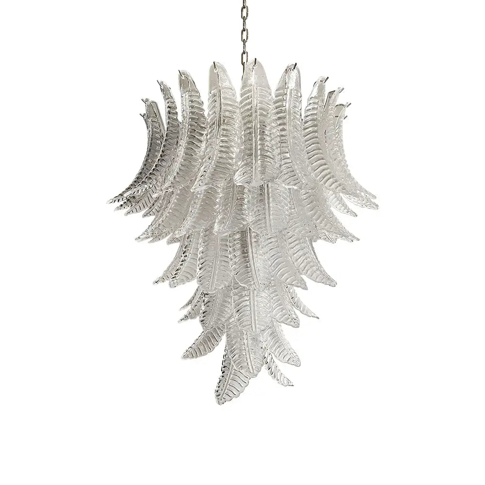 Modern Rosalind Murano Clear Glass Chandelier - CasaraHouse